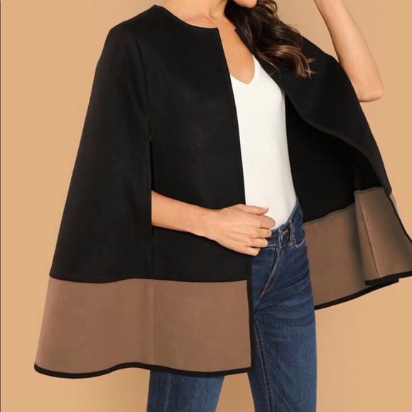 STRIKING cape style coat - Picture 4 of 5